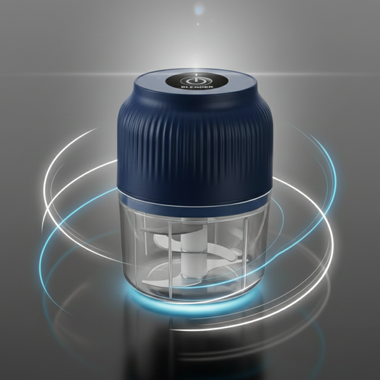 Picador Eléctrico Portátil 300 ml – Mini Procesador de Alimentos Recargable por USB