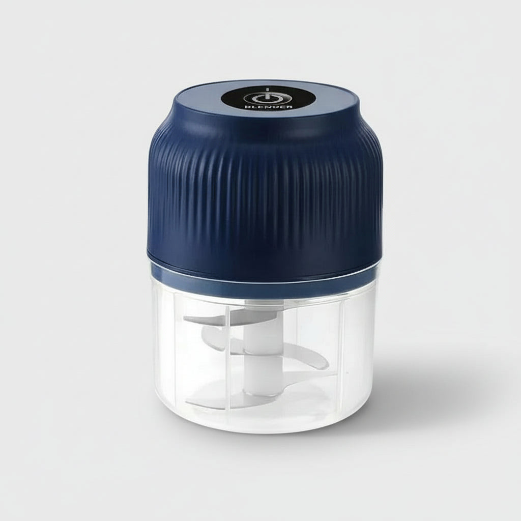 Electric Garlic Chopper,Mini Portable Veggie Chopper,300Ml Garlic Grinder Masher Onion Chopper, Blender to Vegetable, Cordless Food Processor for Ginger, Chili, Fruit, Meat, Spices, Beans, Etc